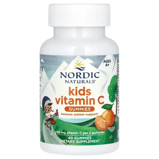 Nordic Naturals Kids Vitamin C Tangy Tangerine Gummies