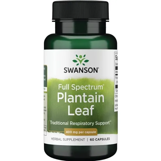 Swanson Full Spectrum Plantain Leaf 400mg Capsules