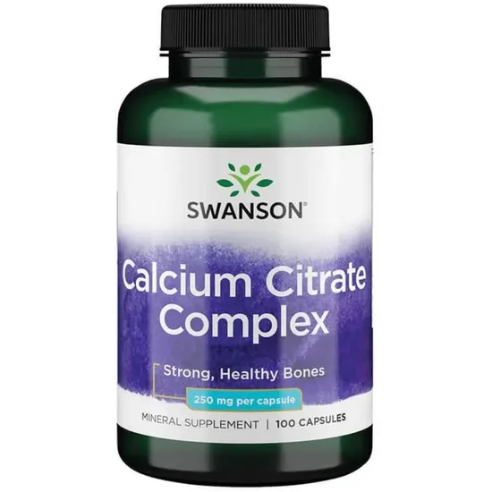 Swanson Calcium Citrate Complex 250mg Capsules