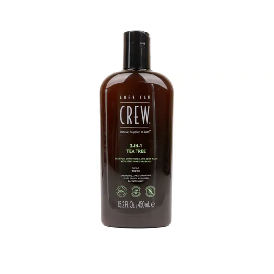 American Crew 3 In 1 Tea Tree Shampoo Conditioner & Body Wash