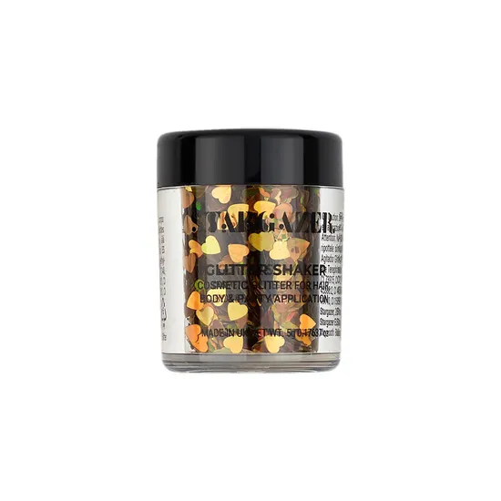 Stargazer Shapes Face Glitter Shaker Holo Letter A