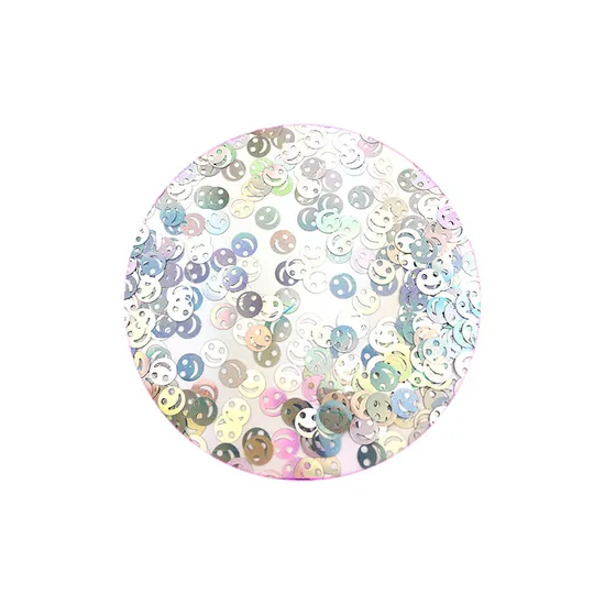 Stargazer Shapes Face Glitter Shaker Holo Smiley