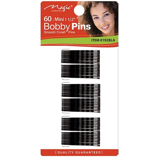 Magic Collection 60 Mini Bobby Pins 192BLA