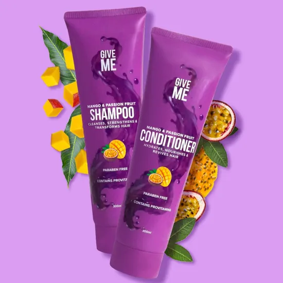 Give Me Nourishing Shampoo & Conditioner Bundle Mango & Passion Fruit