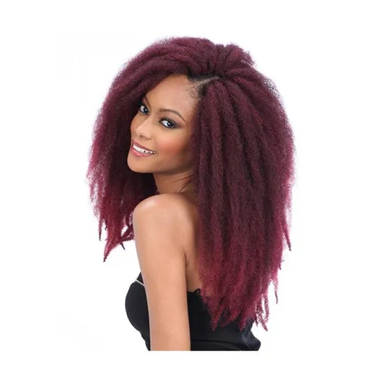 Shake N Go Freetress Equal Synthetic Cuban Twist Braid 24 / Red