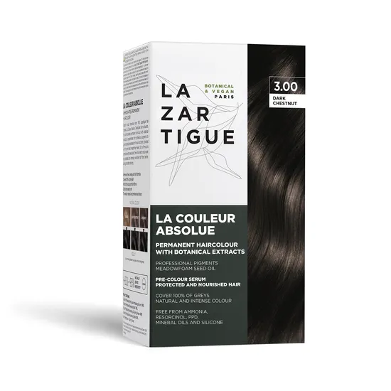 Lazartigue La Couleur Absolue Permanent Hair Colour 3.00 Dark Chestnut