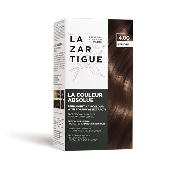 Lazartigue La Couleur Absolue Permanent Hair Colour 4.00 Chestnut