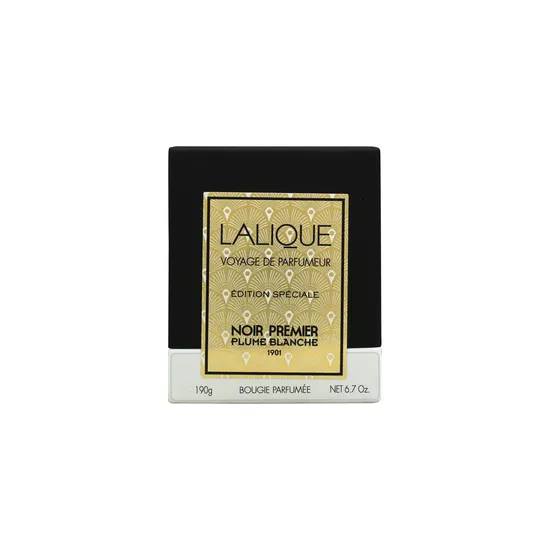 Lalique Noir Premier Plume Blanche Candle