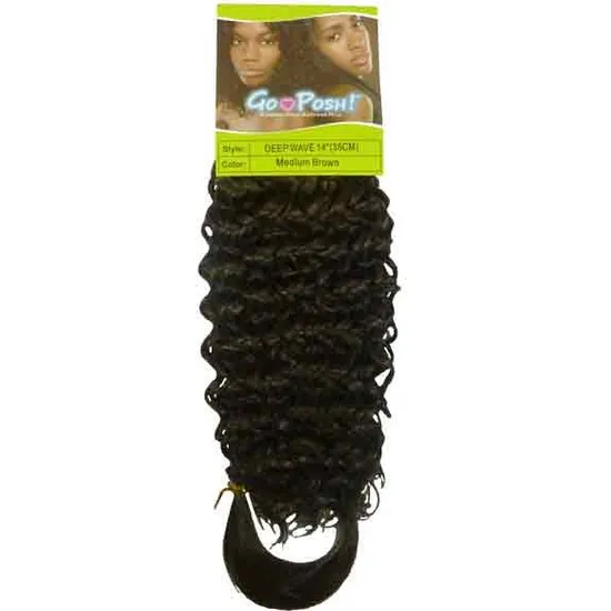 Go Posh Synthetic Deep Wave 14 / P1b/99J (Dark Burgundy Streak)