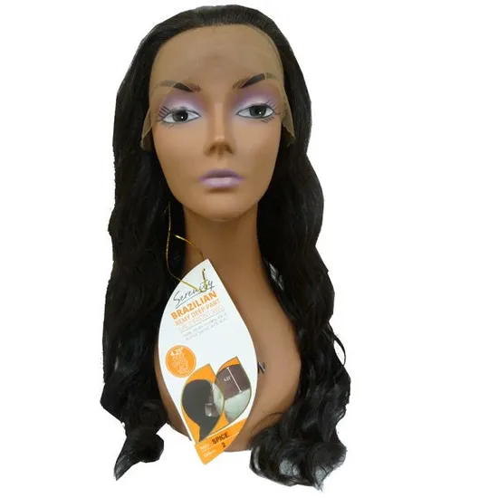 Serenity Brazilian Remi Deep Part Blended Human Hair Spice Swiss Lace Wig