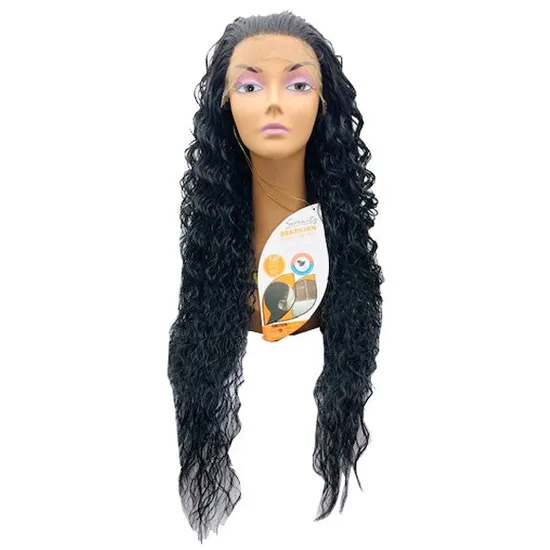 Serenity Brazilian Remi Deep Part Blended Human Hair Emotion Swiss Lace Wig P18/613