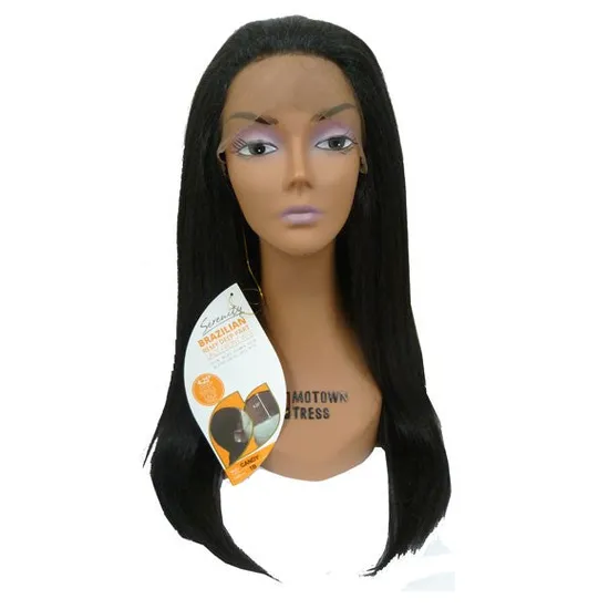 Serenity Brazilian Remi Deep Part Blended Human Hair Candy Swiss Lace Wig P18/613