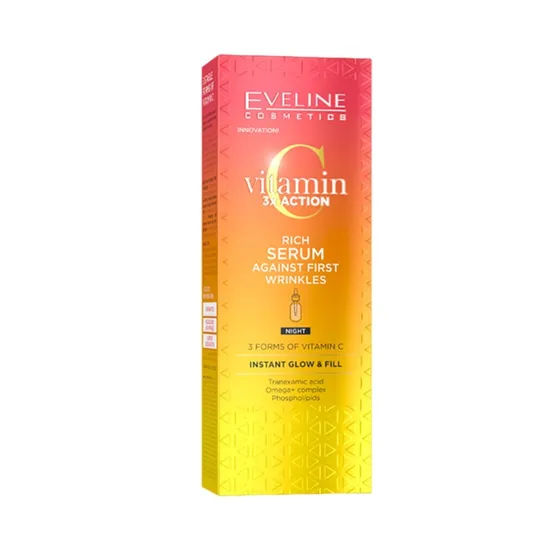 Eveline Vitamin C 3x Rich Night Serum Against First Wrinkles