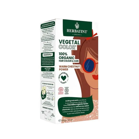 Herbatint Vegetal Organic Hair Colour Warm Chestnut Power