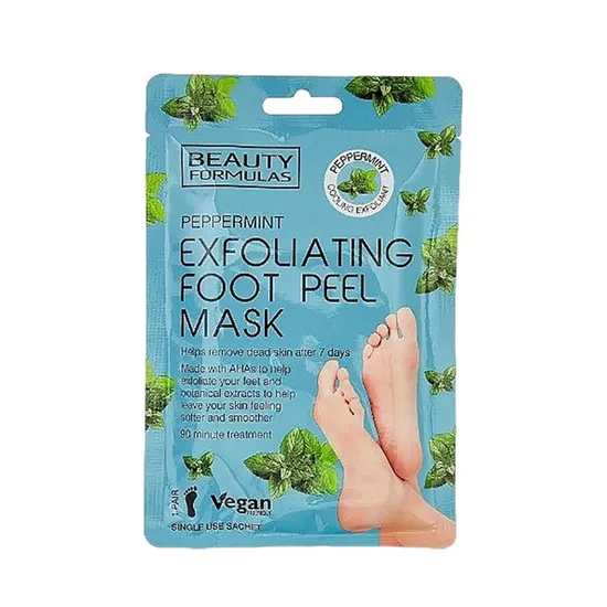 Beauty Formulas Peppermint Exfoliating Foot Peel Mask