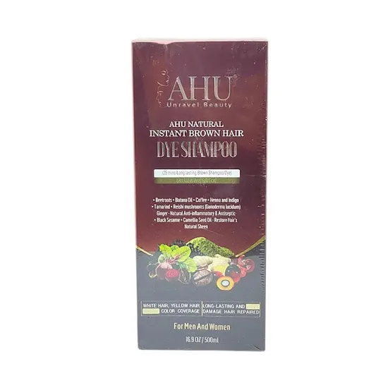 AHU Natural Instant Brown Hairdye Shampo