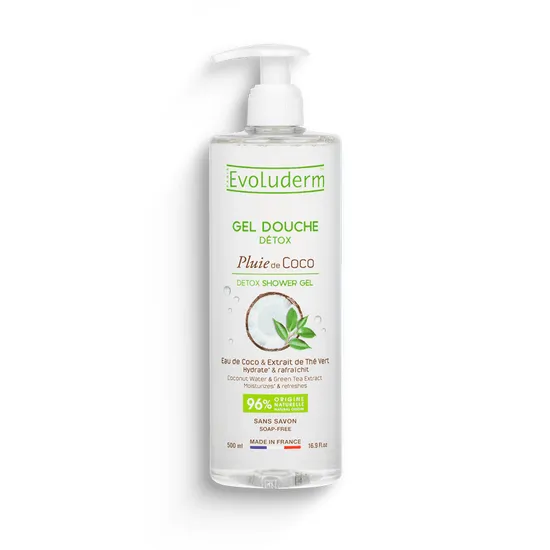 Evoluderm Detox Coco Green Tea Shower Gel 500Ml