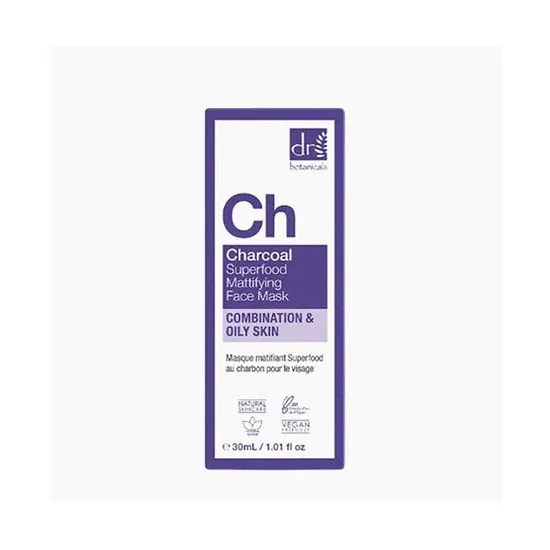 Dr Botanicals Charcoal Superfood Mattifying Face Mask
