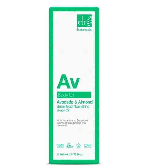 Dr Botanicals Avocado & Almond Superfood Nourishing Body Oil