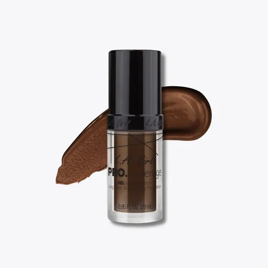 L.A. Girl Pro.Coverage HD Long Wear Illuminating Liquid Foundation Dark Chocolate
