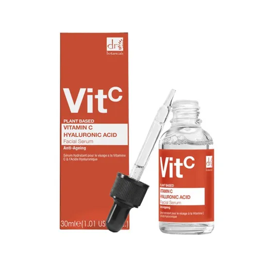 Dr Botanicals Vitamin C 5% & Hyaluronic Acid 2% Hydrating Facial Serum