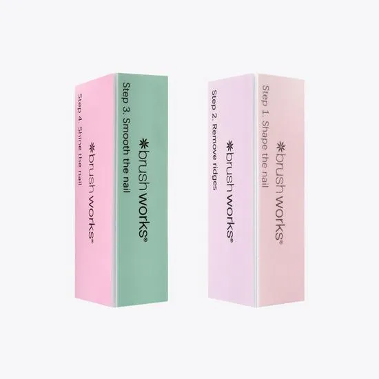 Brushworks Pastel Nail Buffing Blocks