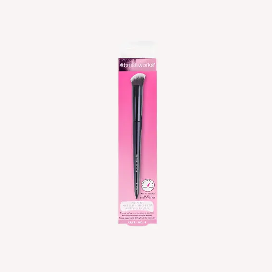 Brushworks No. 8 Precise Angled Concealer Buffing Brush