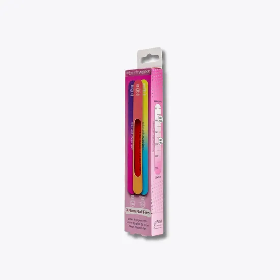 Brushworks Neon Nail Files