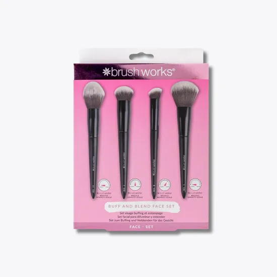 Brushworks Buff & Blend Face Set