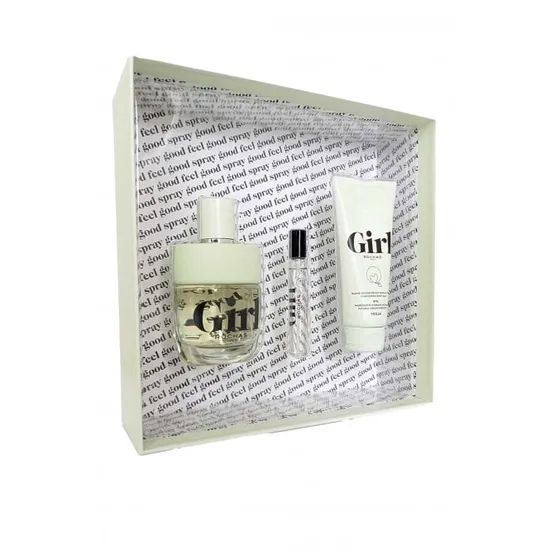Rochas Girl Gift Set 100ml Eau De Toilette + 7.5ml Eau De Toilette + 100ml Body Lotion