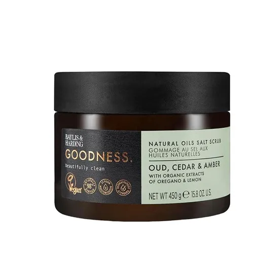 Baylis & Harding Goodness Oud Natural Oil Salt Scrub