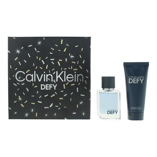 Calvin Klein Defy Gift Set: Eau De Toilette 50ml Shower Gel 100ml