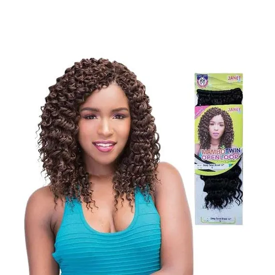 Janet Collection Janet Synthetic Mambo Openloop Deep Twist Braid 12 / Pfs1b/350