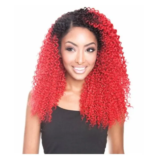 Mane Concept Hair Enchantress Synthetic Brazilian Ombre Jerry Curl Wvg 3Pcs 18" 19" 20" / Ot1b/Bug