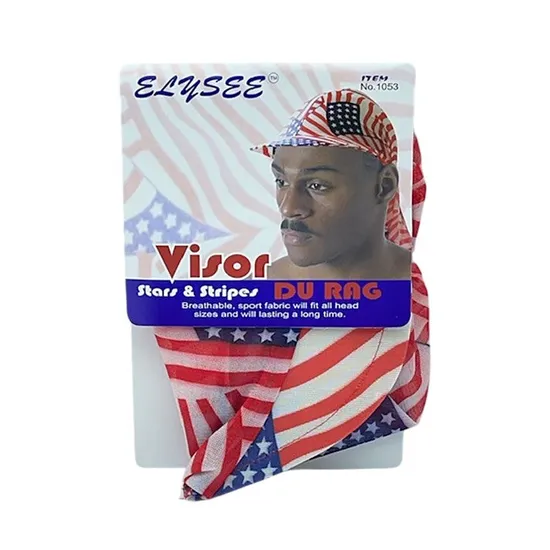 Elysee Star Visor Stars & Strips Du Rag