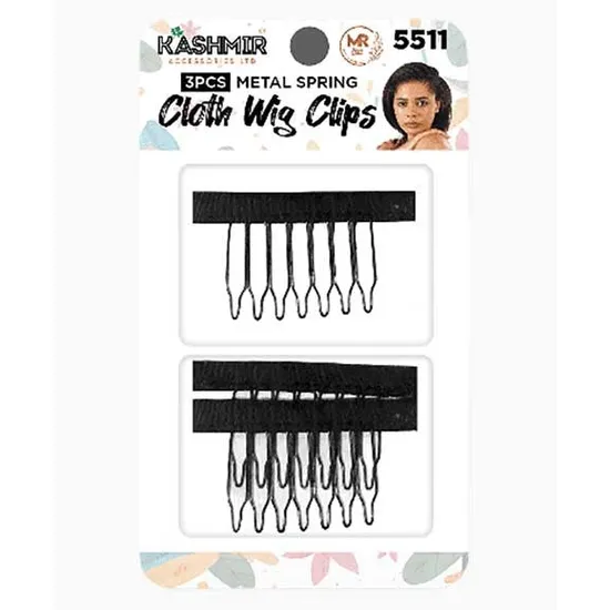 Kashmir Metal Spring Cloth Wig Clips 5511