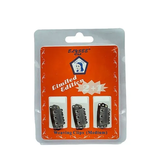 Elysee Star Limited Edition Weaving Clips Large / Brown
