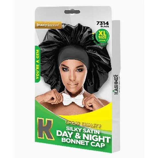 Kashmir Silky Satin Day & Night Bonnet Cap
