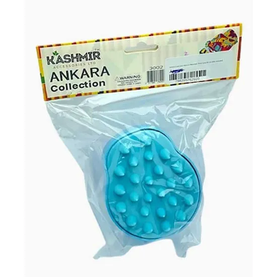 Kashmir Ankara Collection Silicone Massage Shampoo Brush 3002
