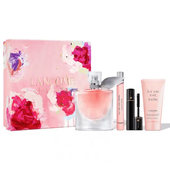 Lancôme La Vie Est Belle 50ml Eau De Parfum+10ml Eau De Parfum+50ml BL+Mascara 2ml Set