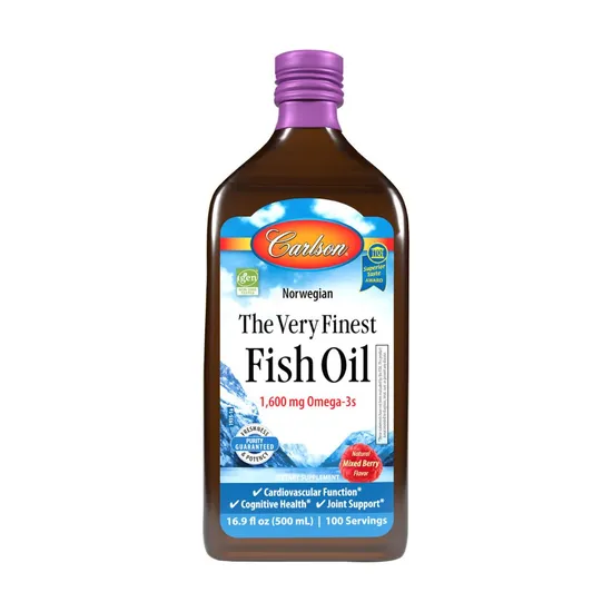 Carlson Labs The Very Finest Fish Oil Mixed Berry Liquid
