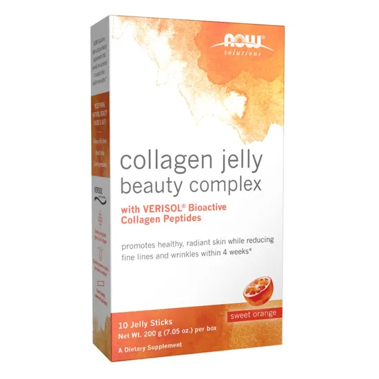 NOW Foods Collagen Jelly Beauty Complex Sweet Orange Sticks 10
