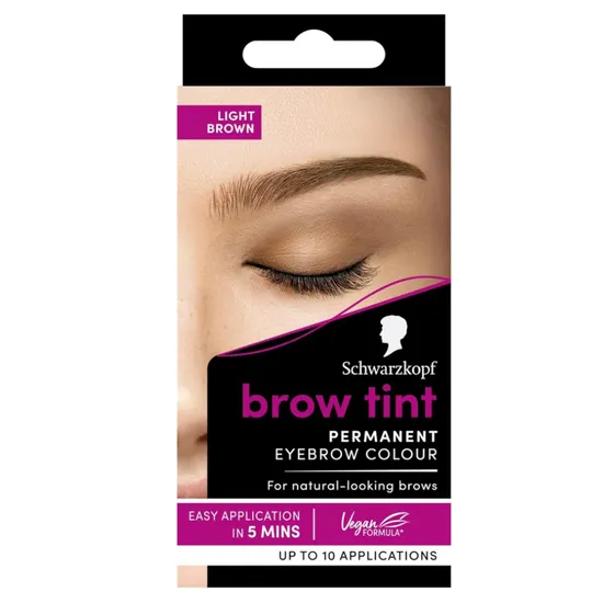 Schwarzkopf Brow Tint Professional Formula Permanent Eyebrow Light Brown 5-1