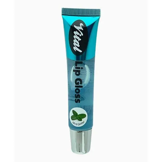 Vital Makeup Lip Gloss 04 Mint With Glitter