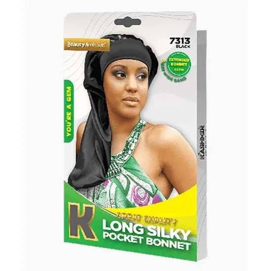 Kashmir Beauty Ambition Great Quality Long Silky Pocket Bonnet 7313