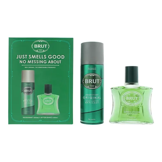 Brut Gift Set 100ml Aftershave + 200ml Deodorant Spray