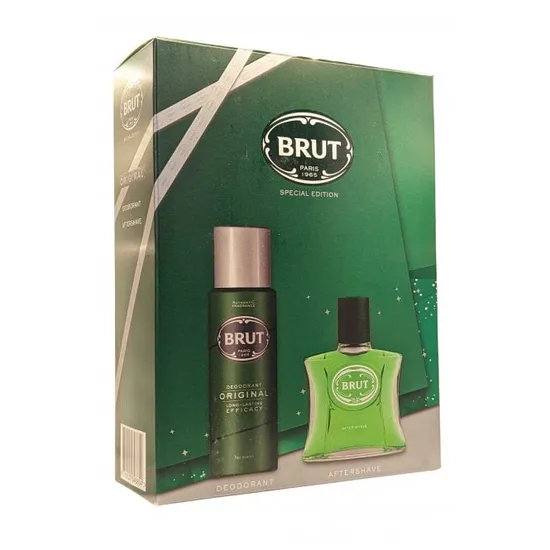 Brut Gift Set 100ml Aftershave + 200ml Deodorant Spray