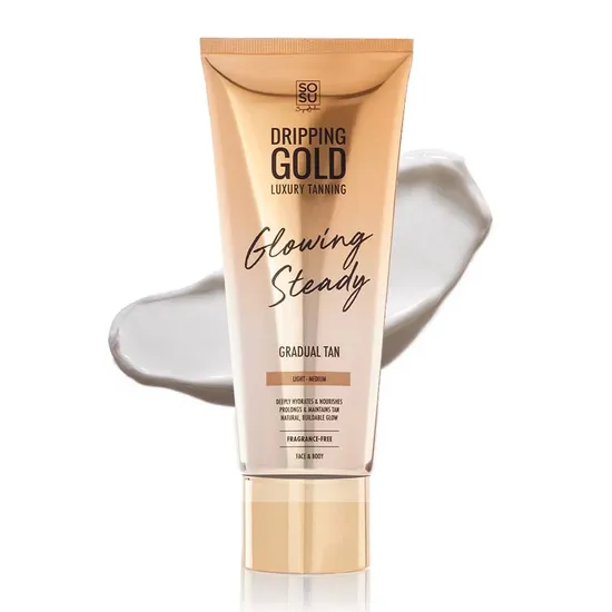 SOSU by SJ Dripping Gold Glowing Steady Gradual Tan