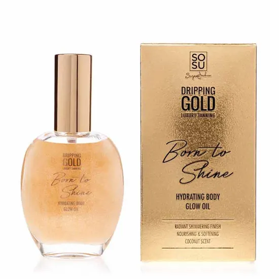 SOSU by SJ Dripping Gold Born To Shine Hydrating Body Glow Oil Golden