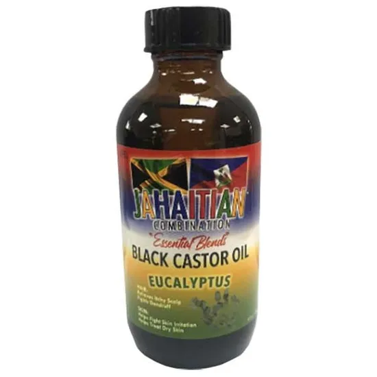 Jahaitian Essential Blends Black Castor Oil With Eucalyptus